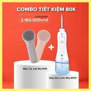[Combo giảm 80k] Máy tăm nước cầm tay Maxcare Max456S + Máy rửa mặt Maxcare Max999 (Ưu đãi tháng 7)